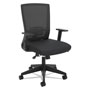 Basyx by Hon VL541 Mesh High-Back Task Chair, Supports up to 250 lbs., Black Seat/Black Back, Black Base
