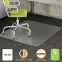 Deflecto DuraMat Moderate Use Chair Mat, Low Pile Carpet, Roll, 46 x 60, Rectangle, Clear