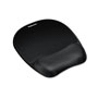 Fellowes Mouse Pad w/Wrist Rest, Nonskid Back, 7 15/16 x 9 1/4, Black