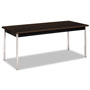 Hon Utility Table, Rectangular, 72w x 30d x 29h, Mocha/Black