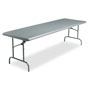 Iceberg IndestrucTables Too 1200 Series Folding Table, 96w x 30d x 29h, Charcoal
