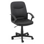 OIF Executive Office Chair, Supports up to 250 lbs., Black Seat/Black Back, Black Base