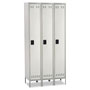 Safco Single-Tier, Three-Column Locker, 36w x 18d x 78h, Two-Tone Gray