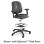 Safco Apprentice II Extended-Height Chair, 32" Seat Height, Supports up to 250 lbs., Black Seat/Black Back, Black Base