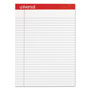 Universal Perforated Writing Pads, Wide/Legal Rule, 8.5 x 11.75, White, 50 Sheets, Dozen