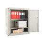 Alera Assembled 42" High Storage Cabinet, w/Adjustable Shelves, 36w x 18d, Light Gray