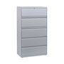 Alera Lateral File, 5 Legal/Letter/A4/A5-Size File Drawers, Light Gray, 36" x 18" x 64.25"