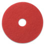 Americo® Buffing Pads, 19" Diameter, Red, 5/CT