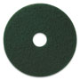 Americo® Scrubbing Pads, 20" Diameter, Green, 5/CT