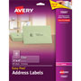 Avery Easy Peel Mailing Labels For Laser Printers, 1 x 4, Clear, 200/Pack