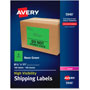 Avery High-Visibility Permanent ID Labels, Laser, 8 1/2 x 11, Neon Green, 100/Box