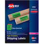 Avery High-Visibility Permanent ID Labels, Laser, 2 x 4, Neon Assorted, 500/Box