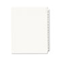 Avery Preprinted Legal Exhibit Side Tab Index Dividers, Avery Style, 25-Tab, 26 to 50, 11 x 8.5, White, 1 Set