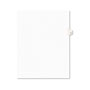 Avery Preprinted Legal Exhibit Side Tab Index Dividers, Avery Style, 26-Tab, H, 11 x 8.5, White, 25/Pack