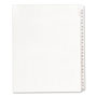 Avery Preprinted Legal Exhibit Side Tab Index Dividers, Allstate Style, 25-Tab, 51 to 75, 11 x 8.5, White, 1 Set