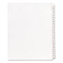 Avery Preprinted Legal Exhibit Side Tab Index Dividers, Allstate Style, 25-Tab, 101 to 125, 11 x 8.5, White, 1 Set