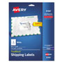 Avery Shipping Labels w/ TrueBlock Technology, Inkjet Printers, 3.5 x 5, White, 4/Sheet, 25 Sheets/Pack