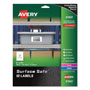 Avery Surface Safe ID Labels, Inkjet/Laser Printers, 2 x 3.5, White, 10/Sheet, 25 Sheets/Pack