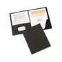 Avery Two-Pocket Folder, Prong Fastener, Letter, 1/2" Capacity, Black, 25/Box