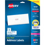 Avery White Ink Jet Mailing Labels, 1"x2 5/8", 300 per Pack