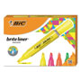 Bic Brite Liner Tank-Style Highlighter, Chisel Tip, Assorted Colors, 36/Pack