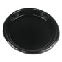 Boardwalk Hi-Impact Plastic Dinnerware, Plate, 10" Diameter, Black, 500/Carton