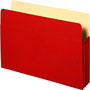 Business Source Accordion Pocket,3-1/2" Exp,11-3/4"x9-1/2",Red