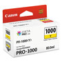 Canon 0549C002 (PFI-1000) Lucia Pro Ink, 80 mL, Yellow