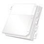 Cardinal Poly Ring Binder Pockets, 11 x 8.5, Clear, 5/Pack