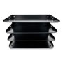 Coin-Tainer Steel Horizontal File Organizer, 4 Sections, Legal Size Files, 15 x 8.66 x 9.25, Black