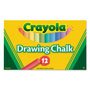 Crayola Colored Drawing Chalk, 12 Assorted Colors 12 Sticks/Set