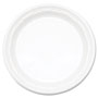 Dart Famous Service Plastic Dinnerware, Plate, 9", White, 125/Pack, 4 Packs/Carton