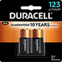 Duracell Specialty High-Power Lithium Battery, 123, 3V, 2/Pack