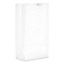 Duro #10 Paper Grocery Bag, 35lb White, Standard 6 5/16 x 4 3/16 x 13 3/8, 500 bags