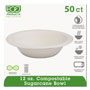 Eco-Products Renewable & Compostable Sugarcane Bowls - 12oz., 50/PK