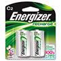 Energizer NiMH Rechargeable C Batteries, 1.2V, 2/Pack