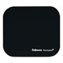 Fellowes Mouse Pad w/Microban, Nonskid Base, 9 x 8, Black