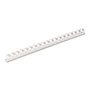 Fellowes Plastic Comb Bindings, 1/2" Diameter, 90 Sheet Capacity, White, 100 Combs/Pack