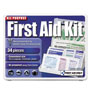 First Aid Only All-Purpose First Aid Kit, 34 Pieces, 3 3/4 x 4 3/4 x 1/2, Blue/White