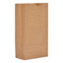 GEN Grocery Paper Bags, 35 lbs Capacity, #10, 6.31"w x 4.19"d x 13.38"h, Kraft, 500 Bags