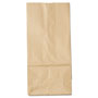 GEN Grocery Paper Bags, 35 lbs Capacity, #5, 5.25"w x 3.44"d x 10.94"h, Kraft, 500 Bags