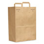GEN Grocery Paper Bags, 70 lbs Capacity, 1/6 BBL, 12"w x 7"d x 17"h, Kraft, 300 Bags