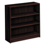 Hon 1870 Series Bookcase, Three Shelf, 36w x 11 1/2d x 36 1/8h, Mahogany
