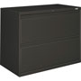 Hon 800 Series Two-Drawer Lateral File, 36w x 18d x 28h, Charcoal