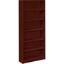 Hon Laminate Bookcase with Square Edge, 6 Shelf, 36"x84", Mahogany