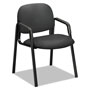 Hon Solutions Seating 4000 Series Leg Base Guest Chair, 23.5" x 24.5" x 32", Iron Ore Seat, Iron Ore Back, Black Base