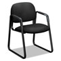 Hon Solutions Seating 4000 Series Sled Base Guest Chair, 23.5" x 26" x 33", Black Seat, Black Back, Black Base