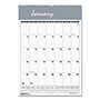 House Of Doolittle Bar Harbor Recycled Wirebound Monthly Wall Calendar, 22 x 31.25, White/Blue/Gray Sheets, 12-Month (Jan-Dec): 2024