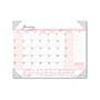 House Of Doolittle Recycled Monthly Desk Pad Calendar, Breast Cancer Awareness Artwork, 22 x 17, Black Binding/Corners,12-Month (Jan-Dec): 2024