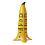 Impact Banana Wet Floor Cones, 14.25 x 14.25 x 36.75, Yellow/Brown/Black